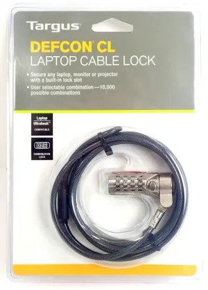 Targus Pa410 U Candado Defcon Cl 4 Combinaciones 6.5 P