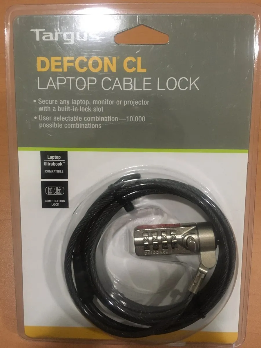 Targus Pa410 U Candado Defcon Cl 4 Combinaciones 6.5 P