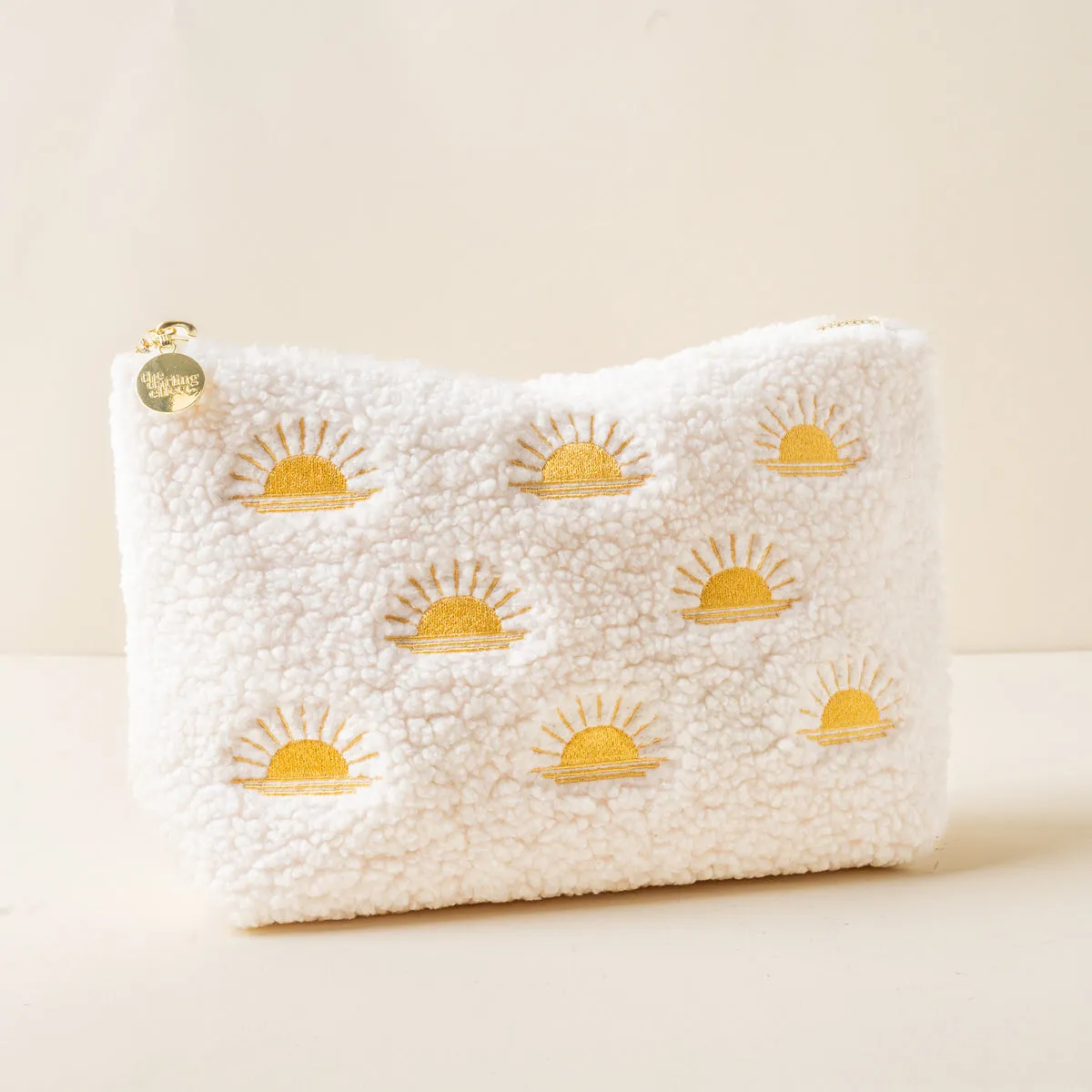 Teddy Cosmetic Medium Zipper Pouch - Sunshine