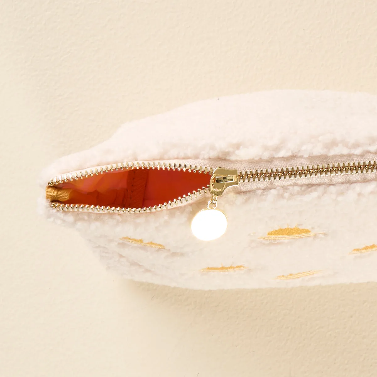 Teddy Cosmetic Medium Zipper Pouch - Sunshine