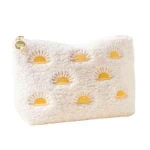Teddy Cosmetic Medium Zipper Pouch - Sunshine