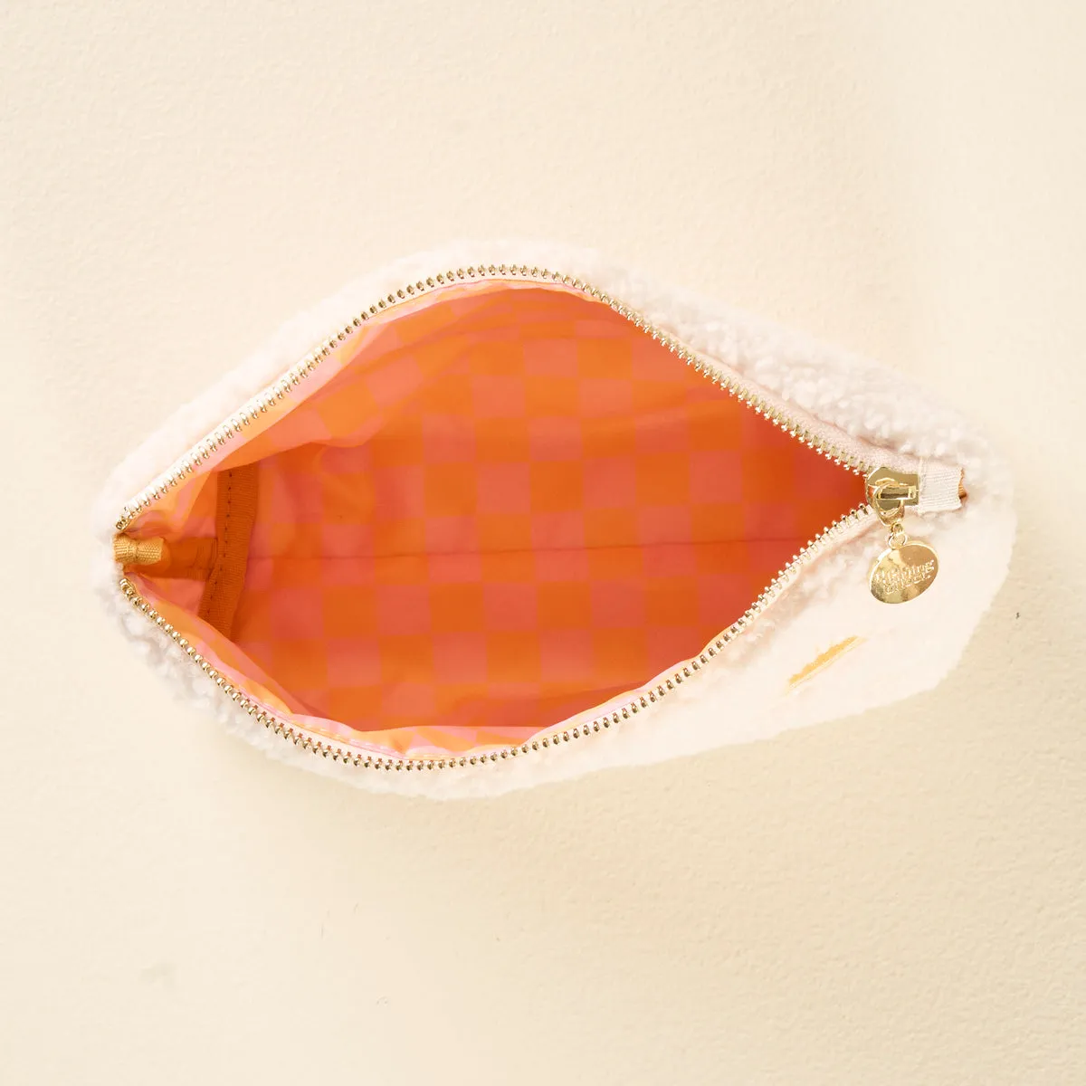 Teddy Cosmetic Medium Zipper Pouch - Sunshine