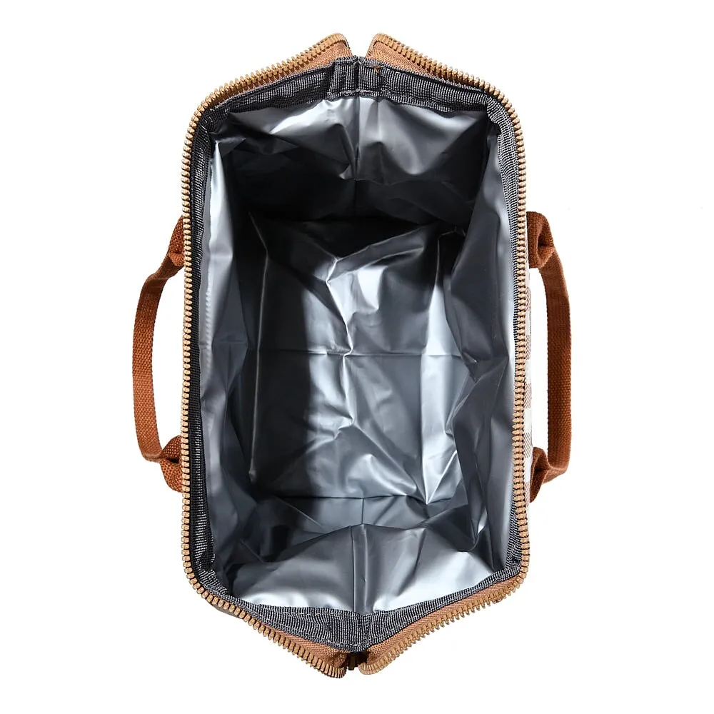 the LUNCH BAG quilted Brown Gingham