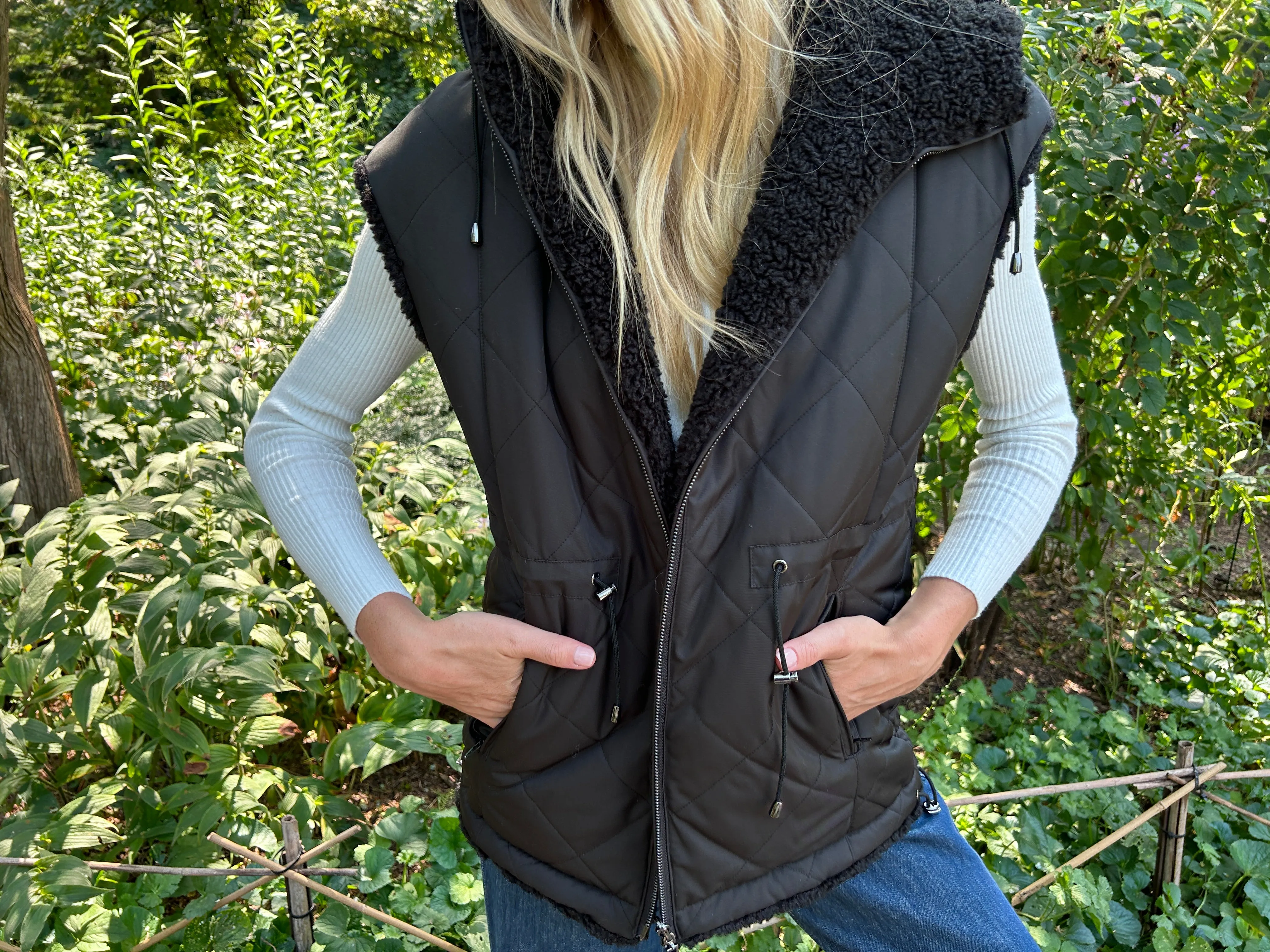 The Nell Sherpa/Quilted Vest