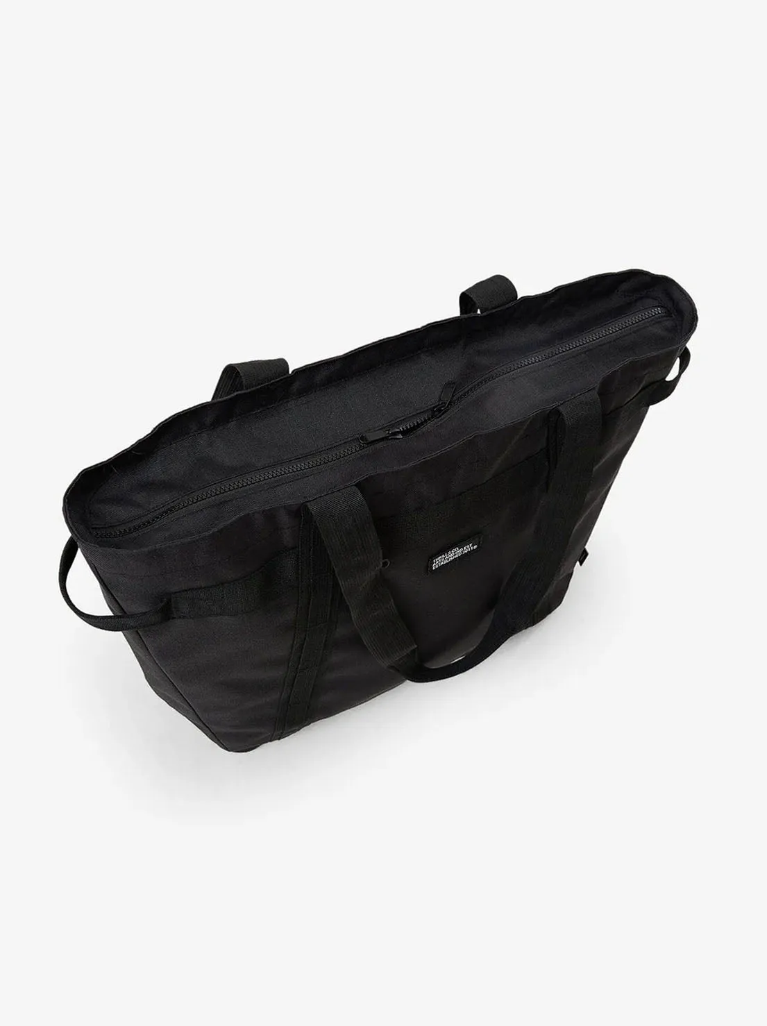 Thrills - Minimal Oversize Laptop Tote Bag - Black
