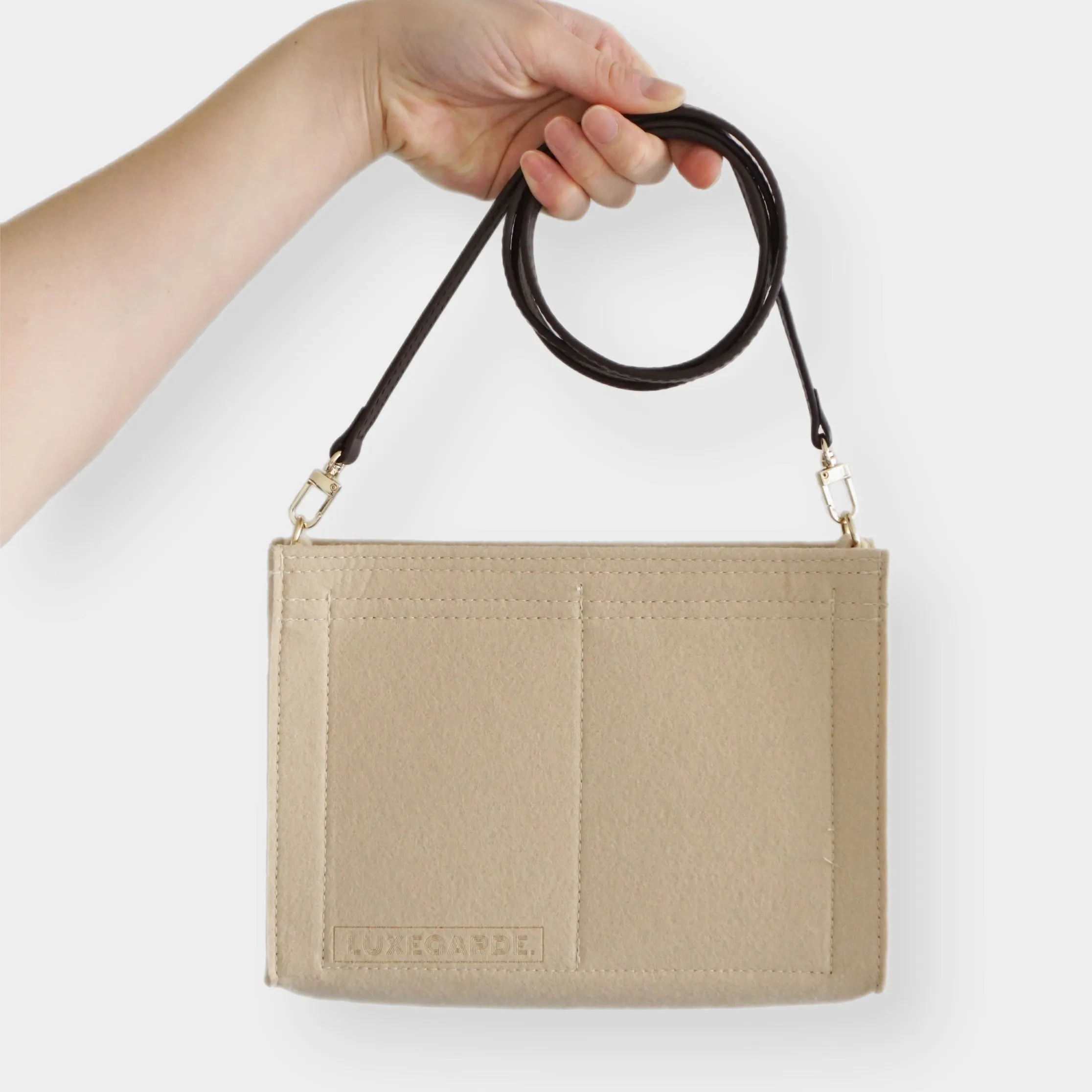 Toiletry Pouch 26 Crossbody Conversion Kit with Bag Organizer Insert and Leather Strap