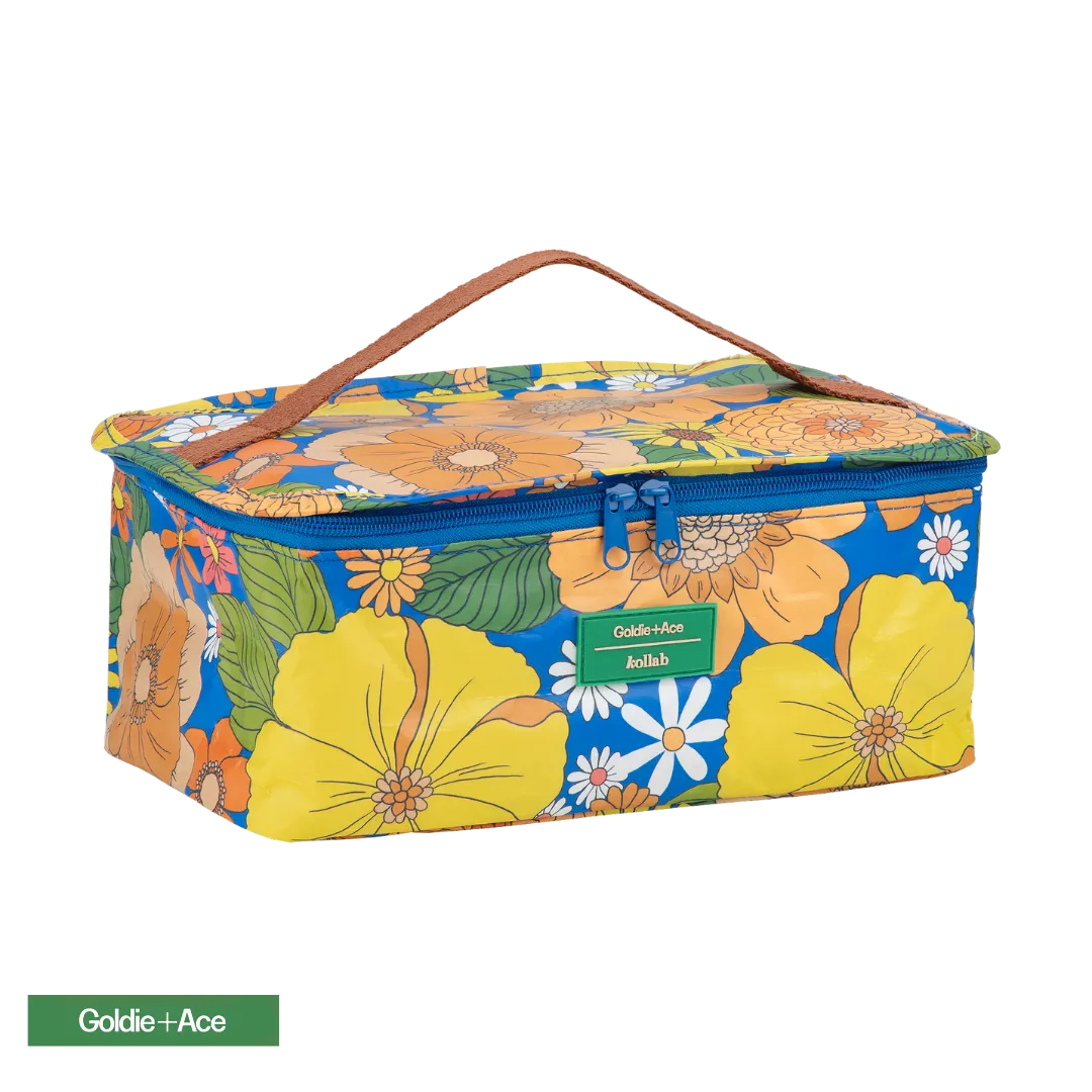 Toiletry Stash Bag Goldie   Ace x Kollab Zoe Floral