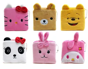 Toyshine party favor purse pouch stationery organiser kit bag (pack of 6)- Multi color (TS-2022)