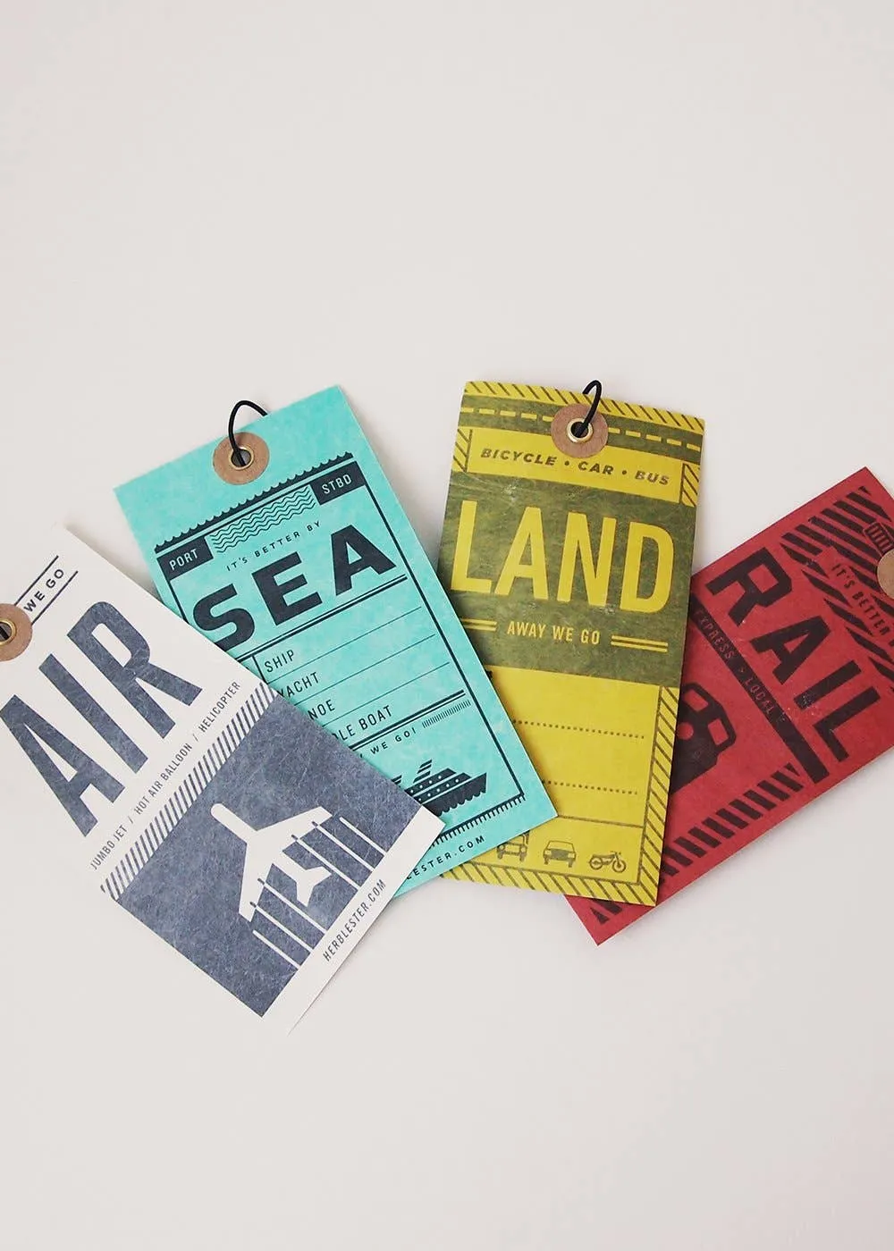 Traveller's Luggage Tags - Set of Four