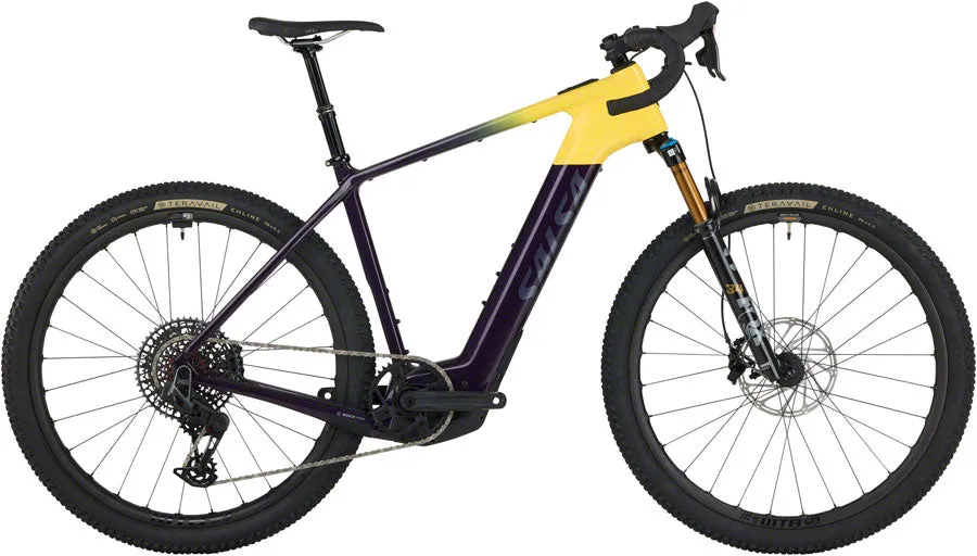 Tributary C Force XO AXS Transmission SUS Ebike - Amethyst/Yellow