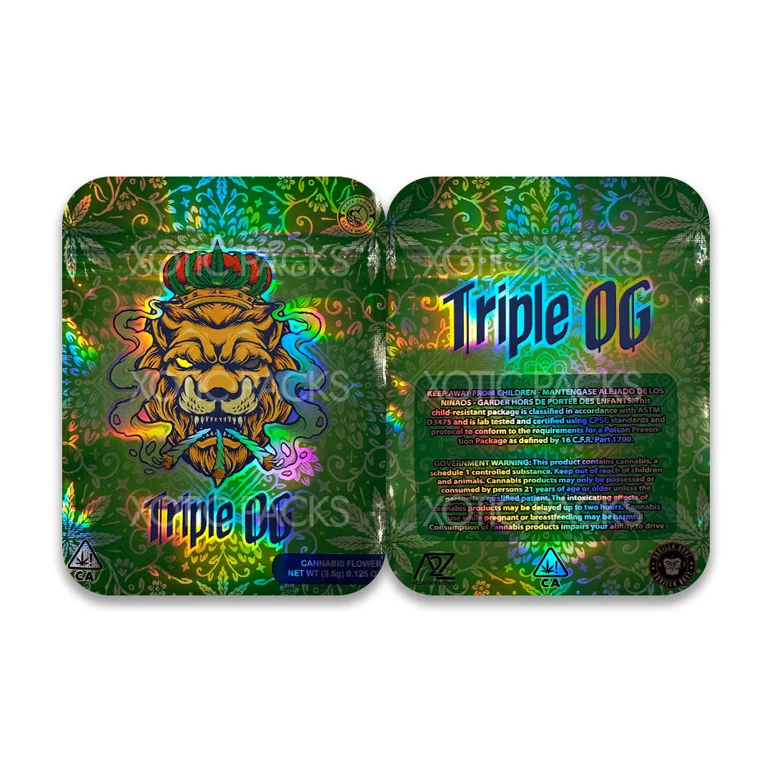 Triple OG Mylar Bag 3.5 Grams