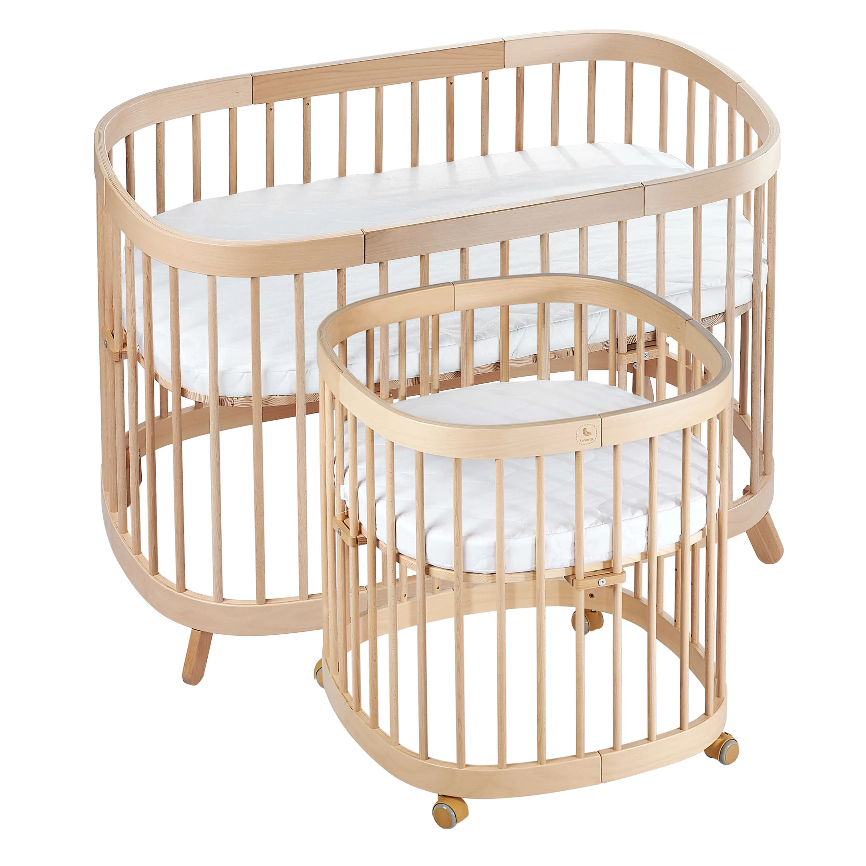 Tweeto 7 in 1 Baby Cot Natural Multifunctional
