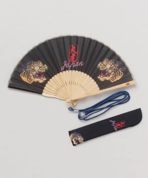 Ukiyoe Pattern Sensu Fan with Shoulder Strap
