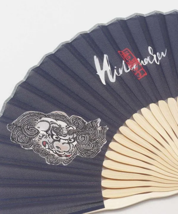Ukiyoe Pattern Sensu Fan with Shoulder Strap