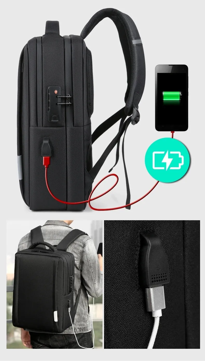 UltimaGuard 15" Laptop Backpack Anti Theft USB Charging