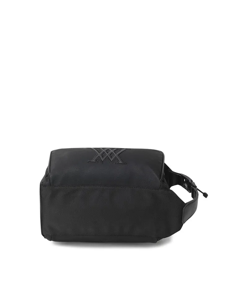 Unisex 2Way Zipper Pouch Bag - Black