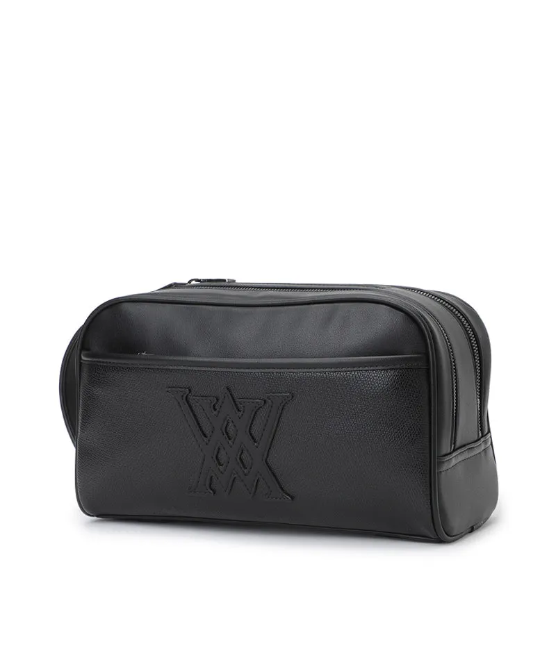 Unisex 3Way Zipper Pouch Bag - Black