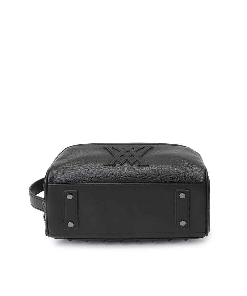 Unisex 3Way Zipper Pouch Bag - Black