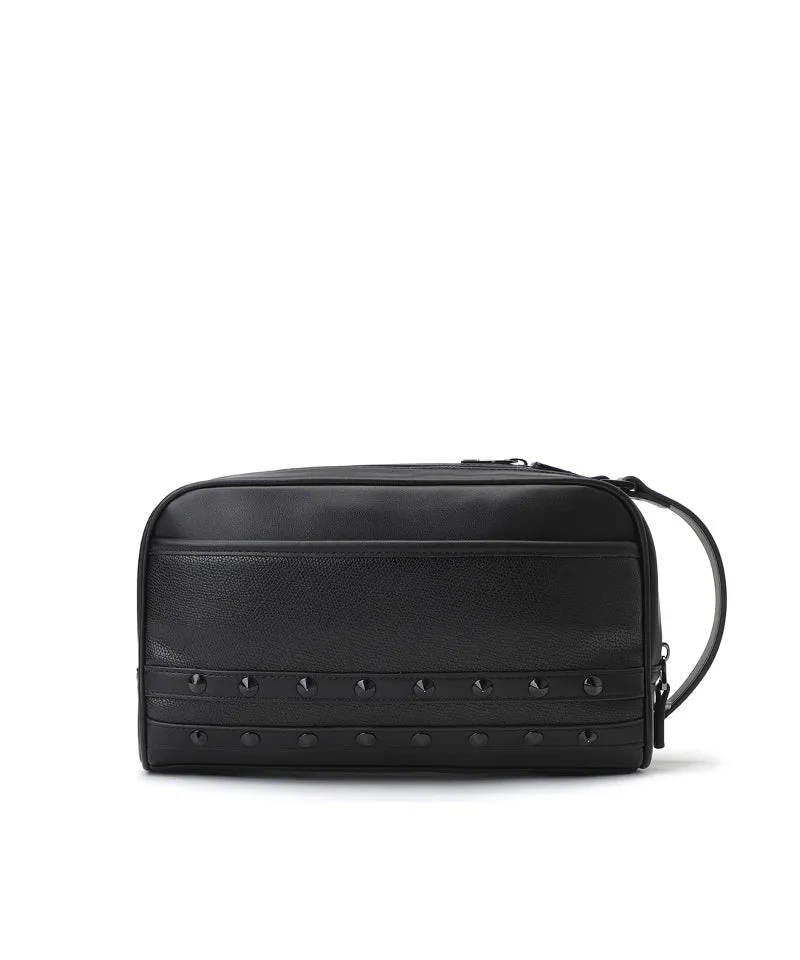 Unisex 3Way Zipper Pouch Bag - Black