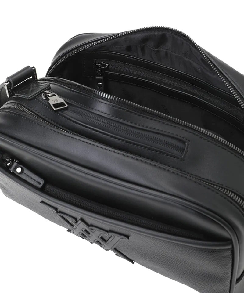 Unisex 3Way Zipper Pouch Bag - Black