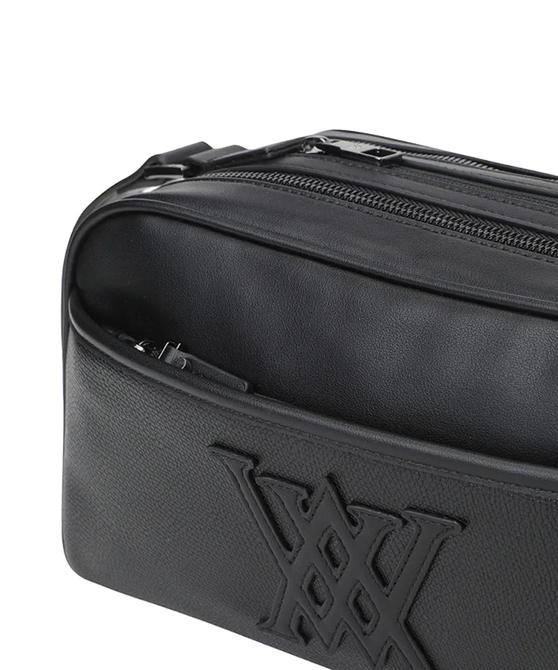 Unisex 3Way Zipper Pouch Bag - Black