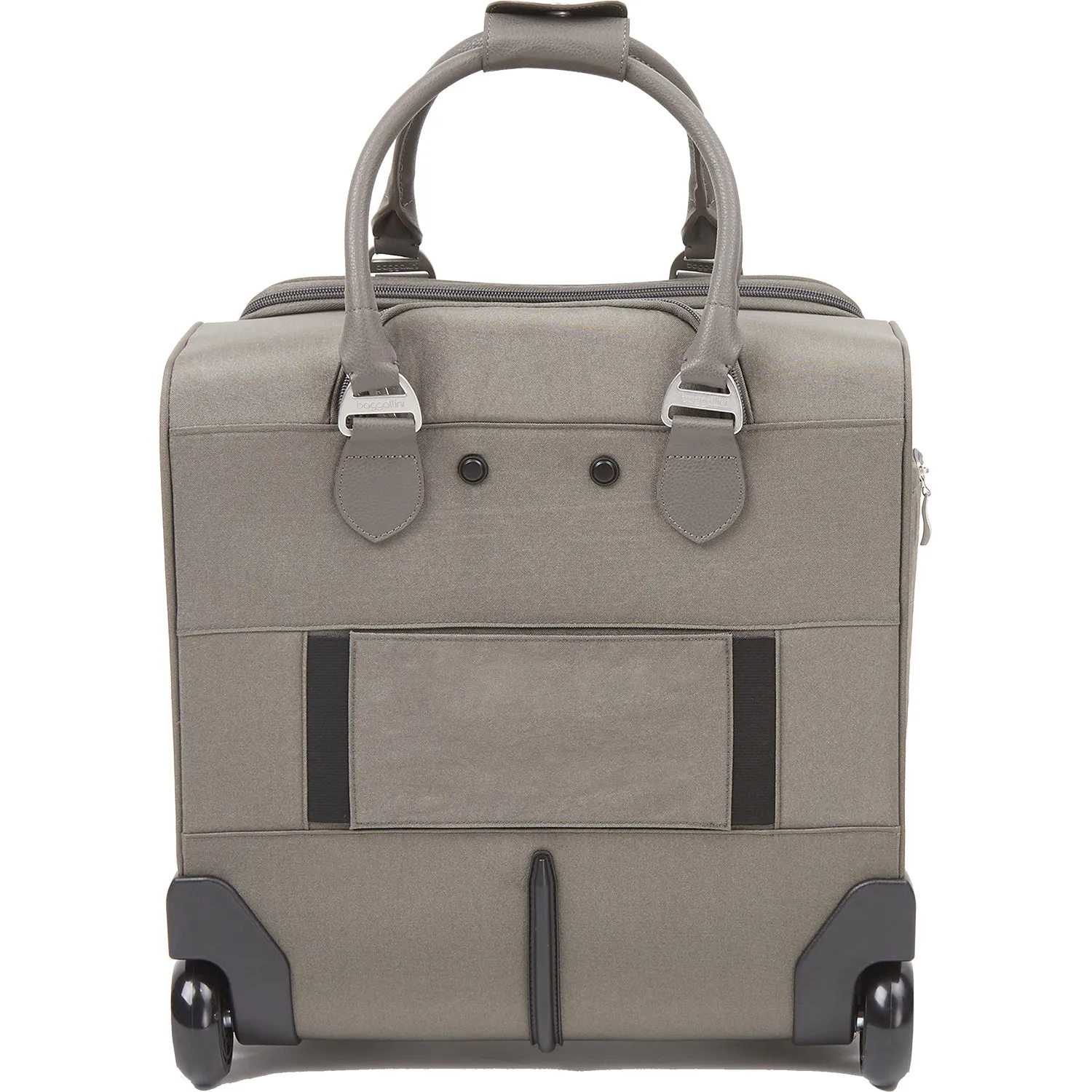 Unisex Baggallini 2 Wheel Underseat Carry On Sterling Shimmer Nylon