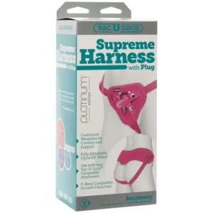 Vac-U-Lock - Supreme Harness With Plug - Pink