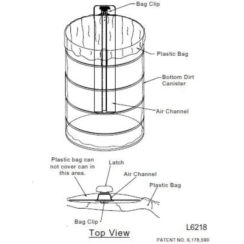VacuMaid Plastic Bags For 14 Inch Dirt Cans - 4pk