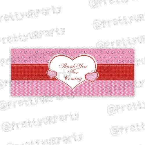 Valentine's Day Theme Treat Bag Toppers