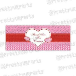 Valentine's Day Theme Treat Bag Toppers