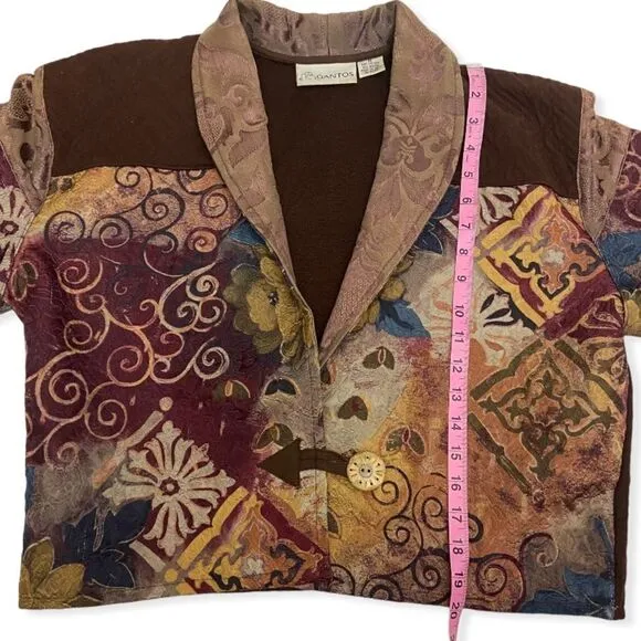 Vintage Gantos Quilted Bolero Jacket
