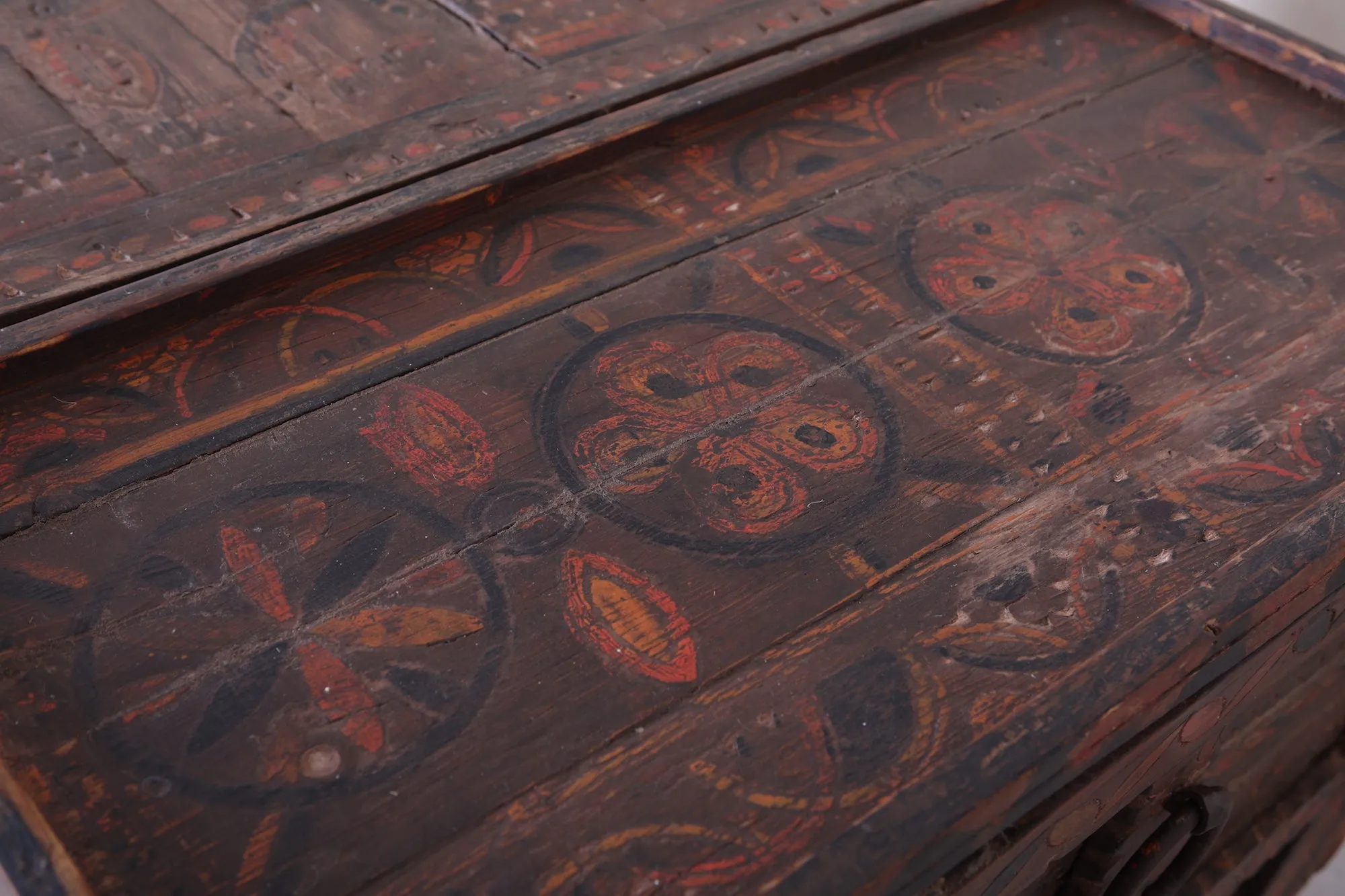 Vintage Moroccan chest H 2.8 FT x W 6.5 FT x D 2.6 FT