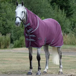 Weatherbeeta Fleece Combo Cooler Maroon/Grey/White