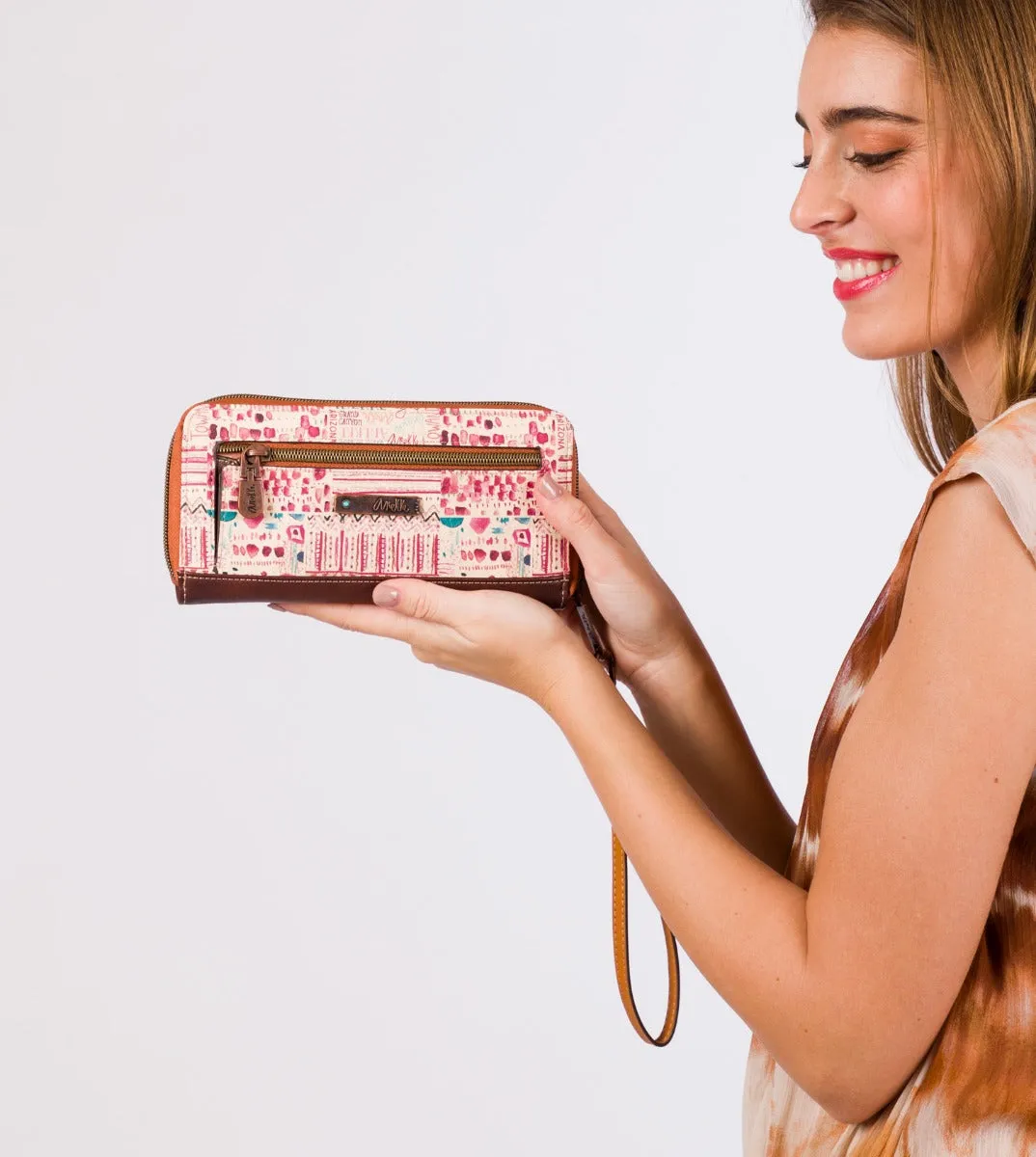 Western large hard case wallet