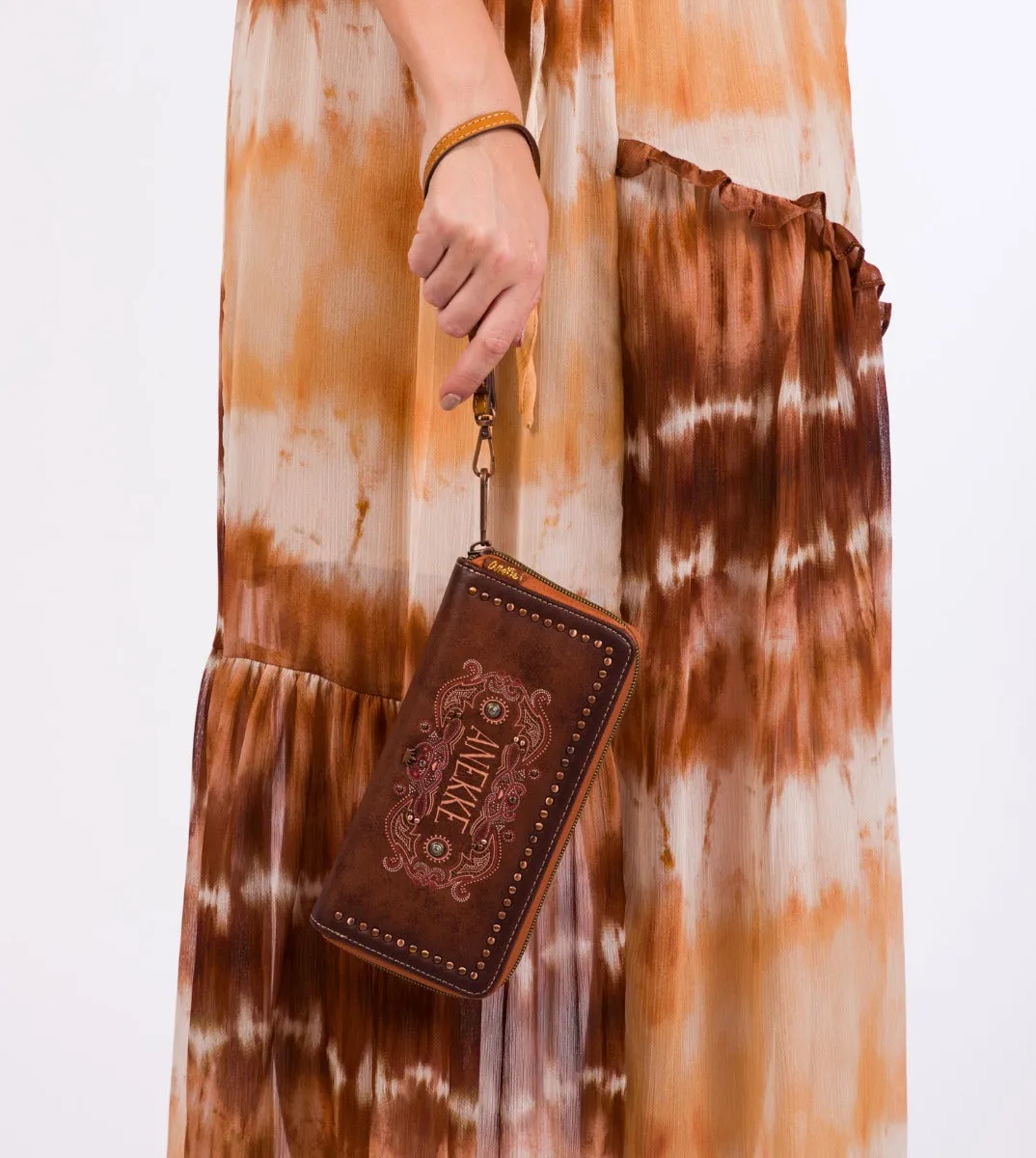 Western large hard case wallet