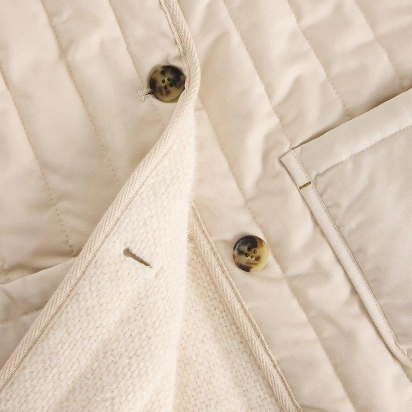 White Emma Quilted Gilet