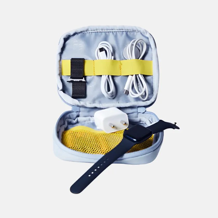 Wildcraft Wiki Cable Organizer -Gadget Grey/Stripe Black