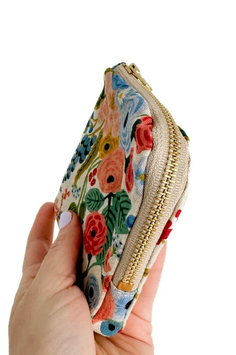 Wildwood Blue Canvas Mini Travel Pouch