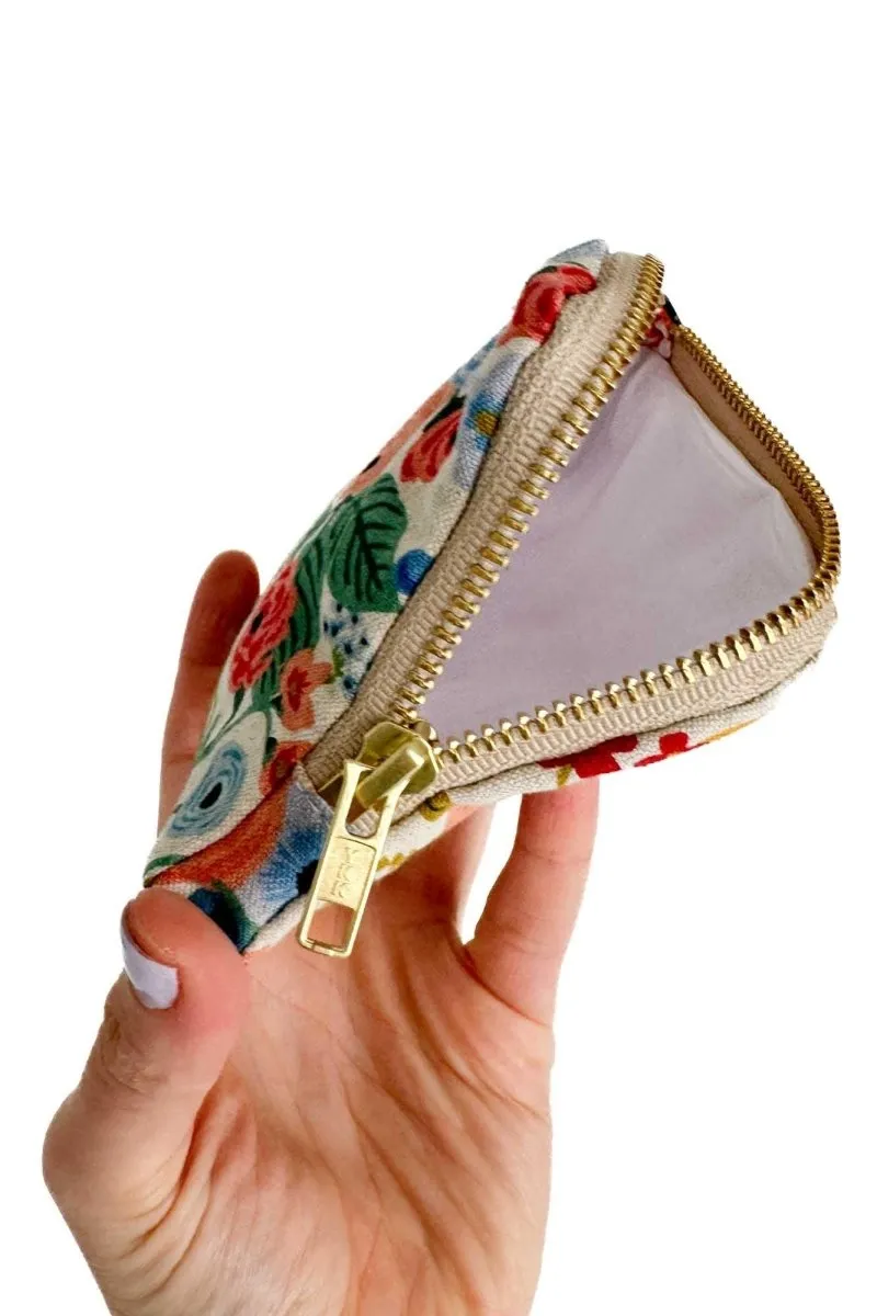 Wildwood Blue Canvas Mini Travel Pouch