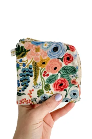Wildwood Blue Canvas Mini Travel Pouch