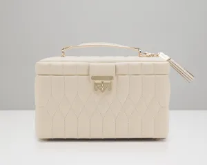 WOLF Caroline Medium Jewelry Case - Ivory