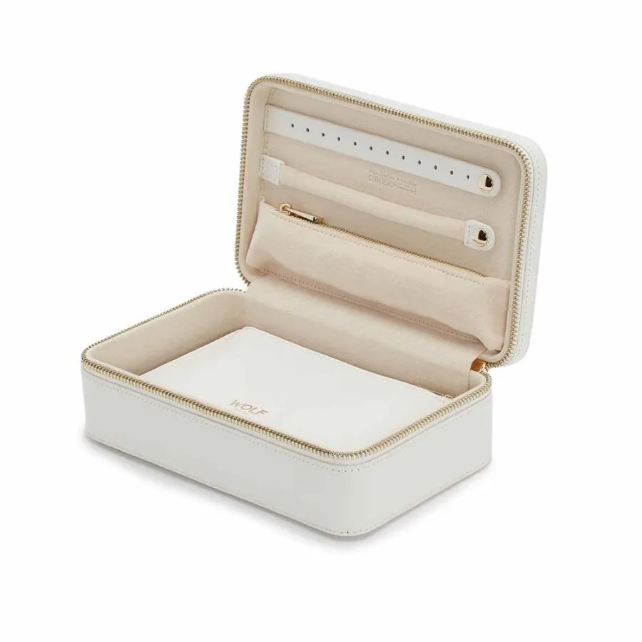 Wolf Maria Medium Zip Case - White