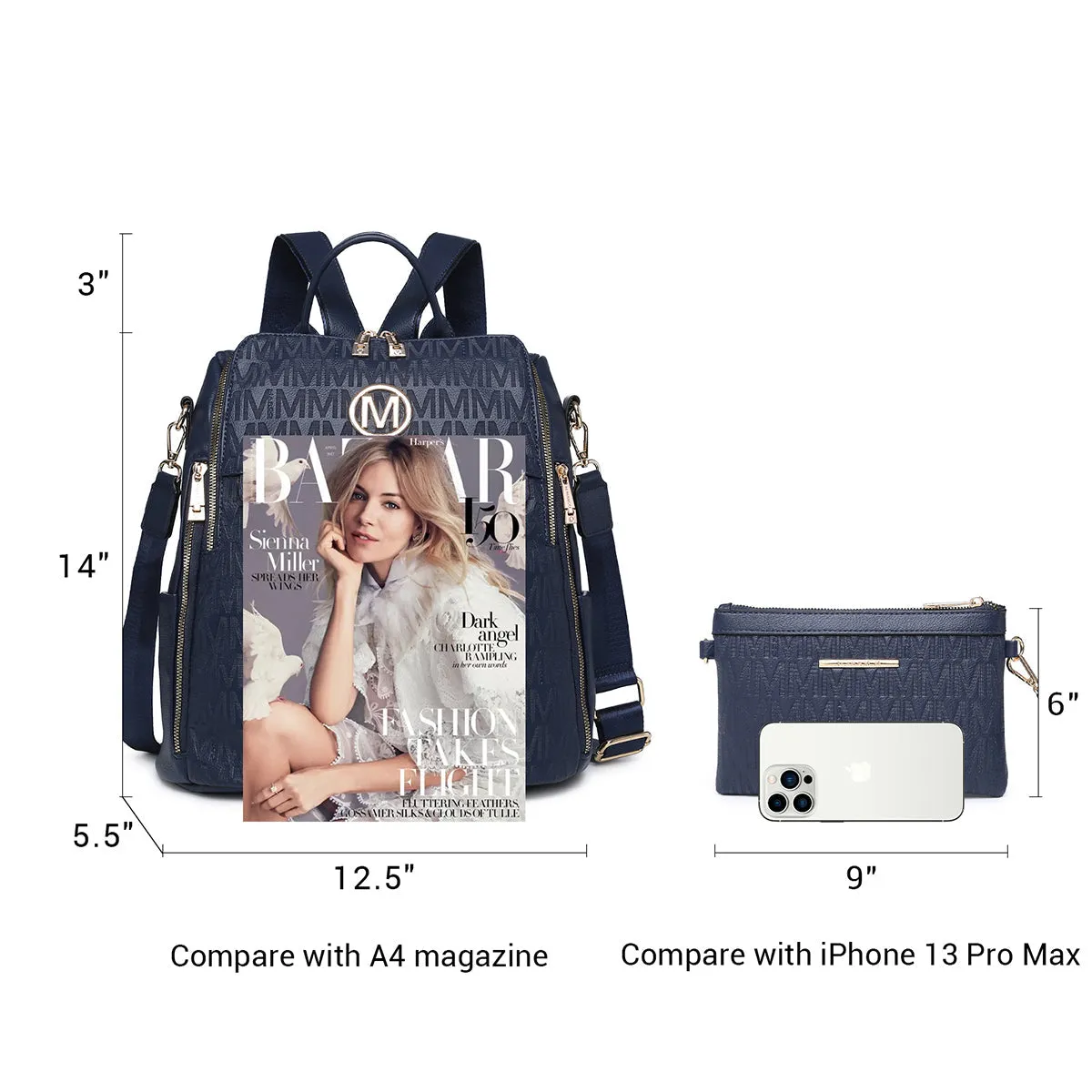 Women Fashion Backpack Medium Ladies Rucksack Travel Shoulder Bags