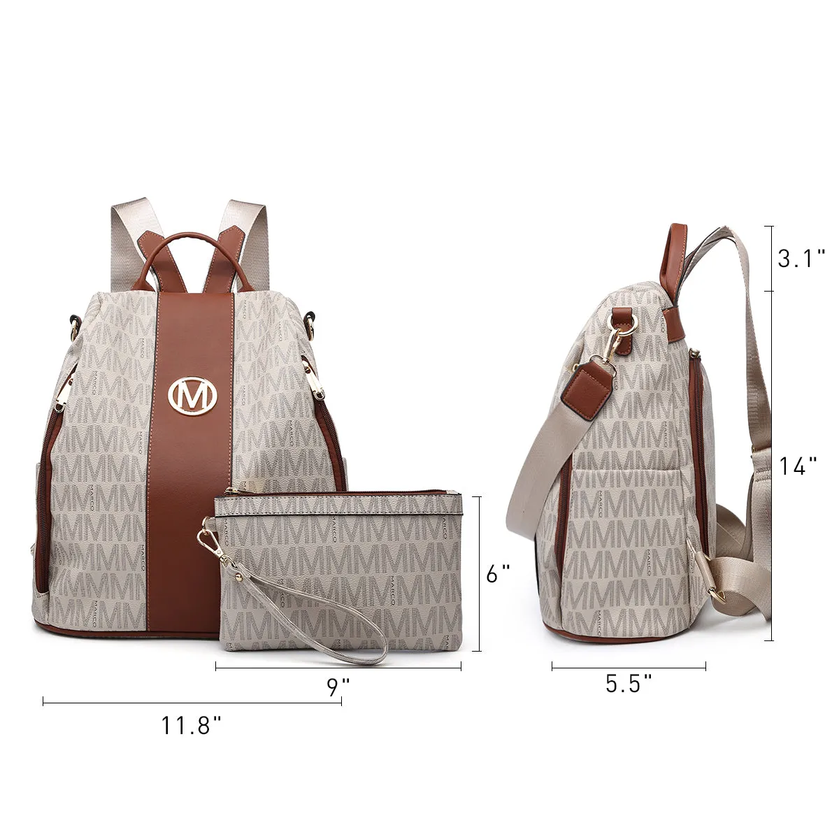 Women Fashion Backpack Purse Anti-Theft Rucksack Travel School Bag