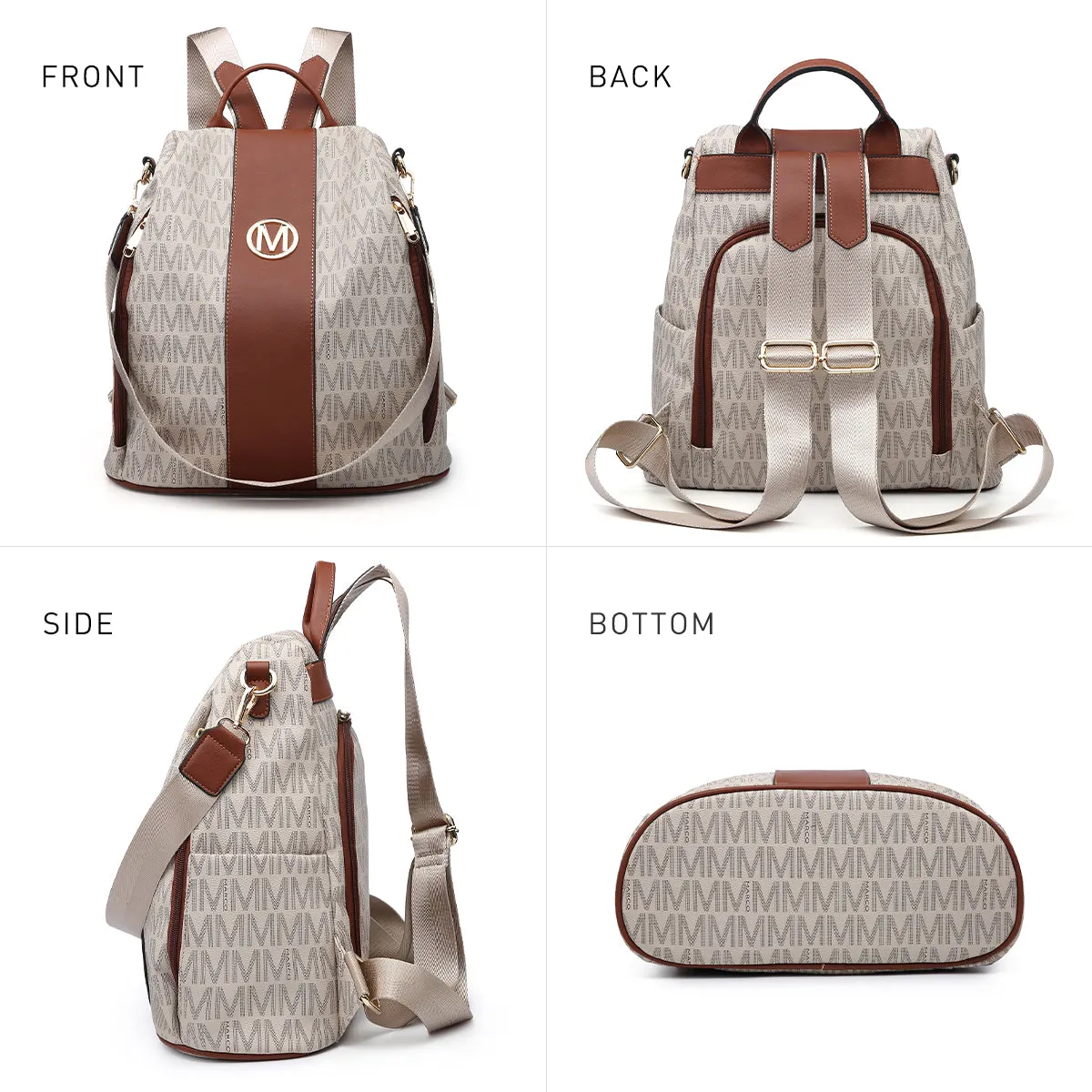 Women Fashion Backpack Purse Anti-Theft Rucksack Travel School Bag