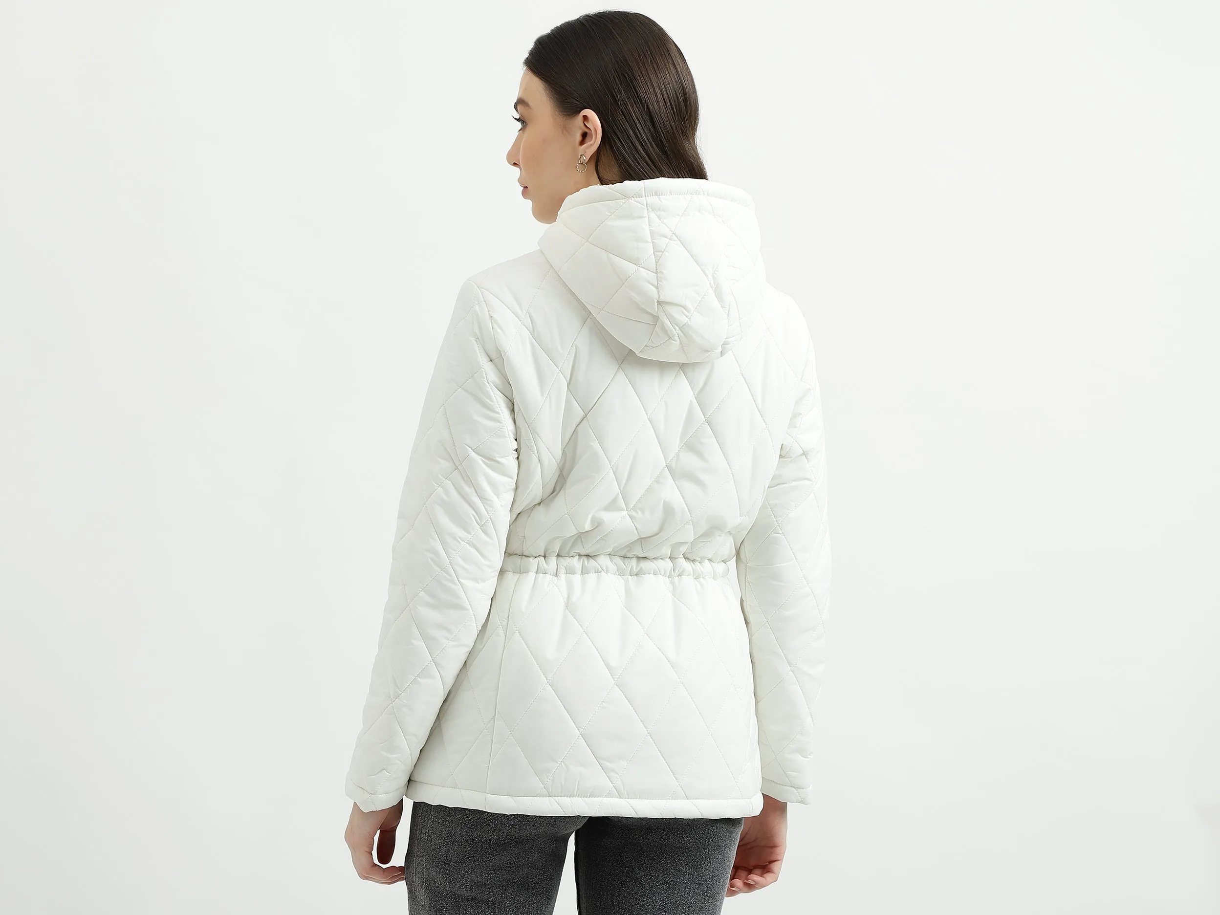 Women's Long Sleeves Quilted Sherling Jacket