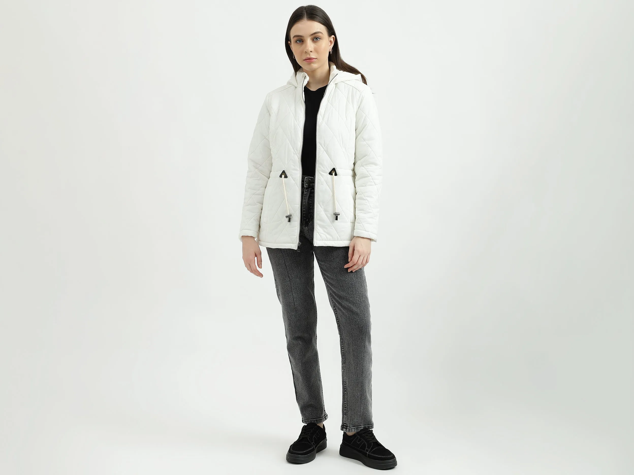 Women's Long Sleeves Quilted Sherling Jacket