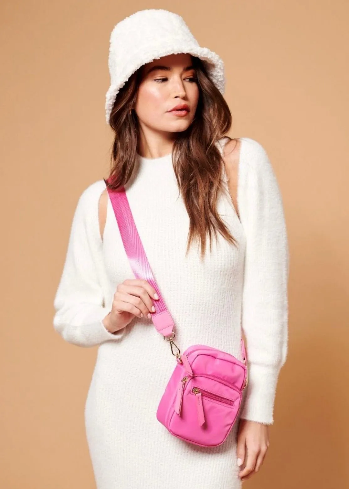 Ziggy Pink Crossbody Bag