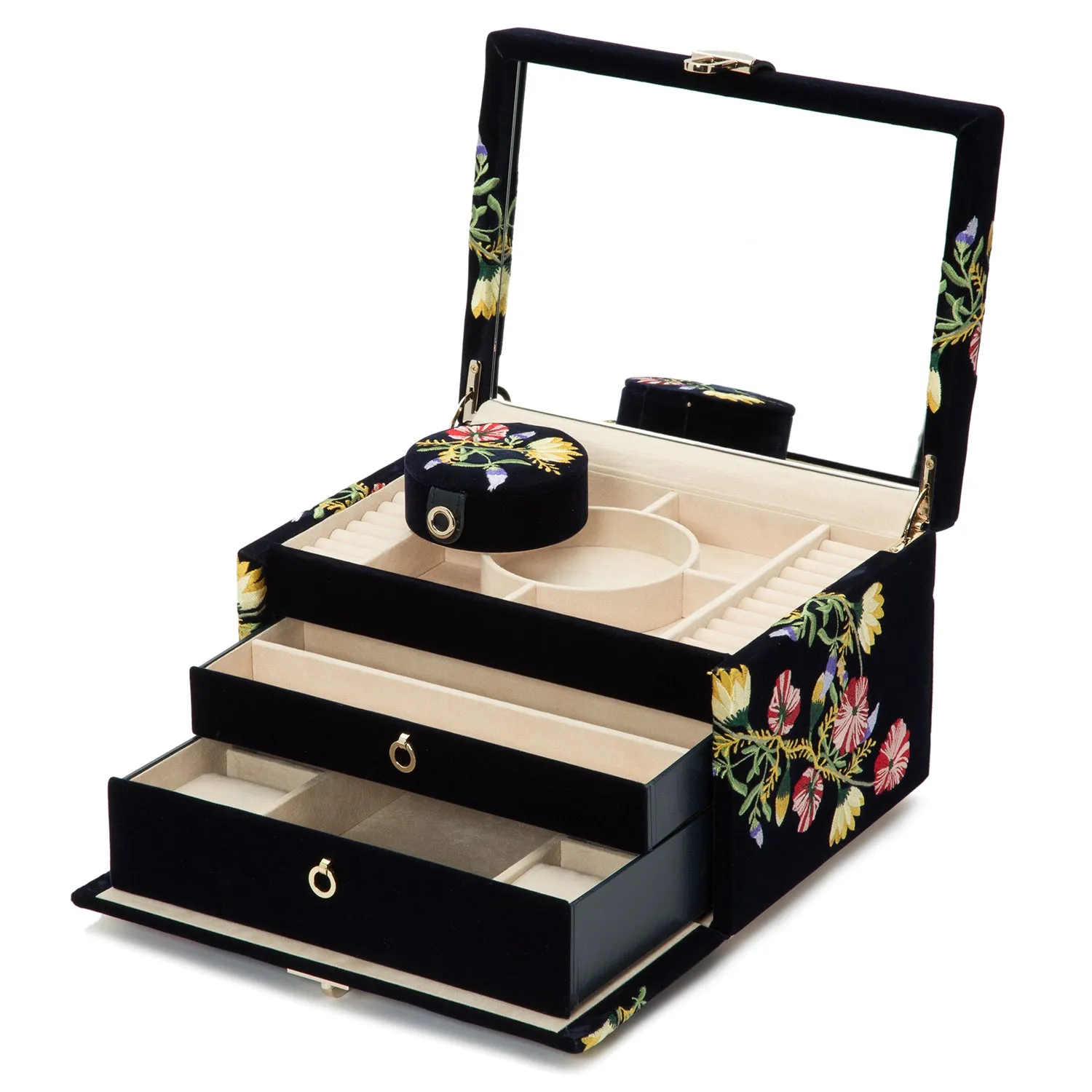 Zoe Medium Jewelry Box Indigo